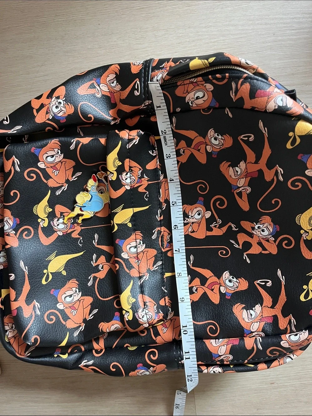 Disney Black Backpack with Orange and Yellow  